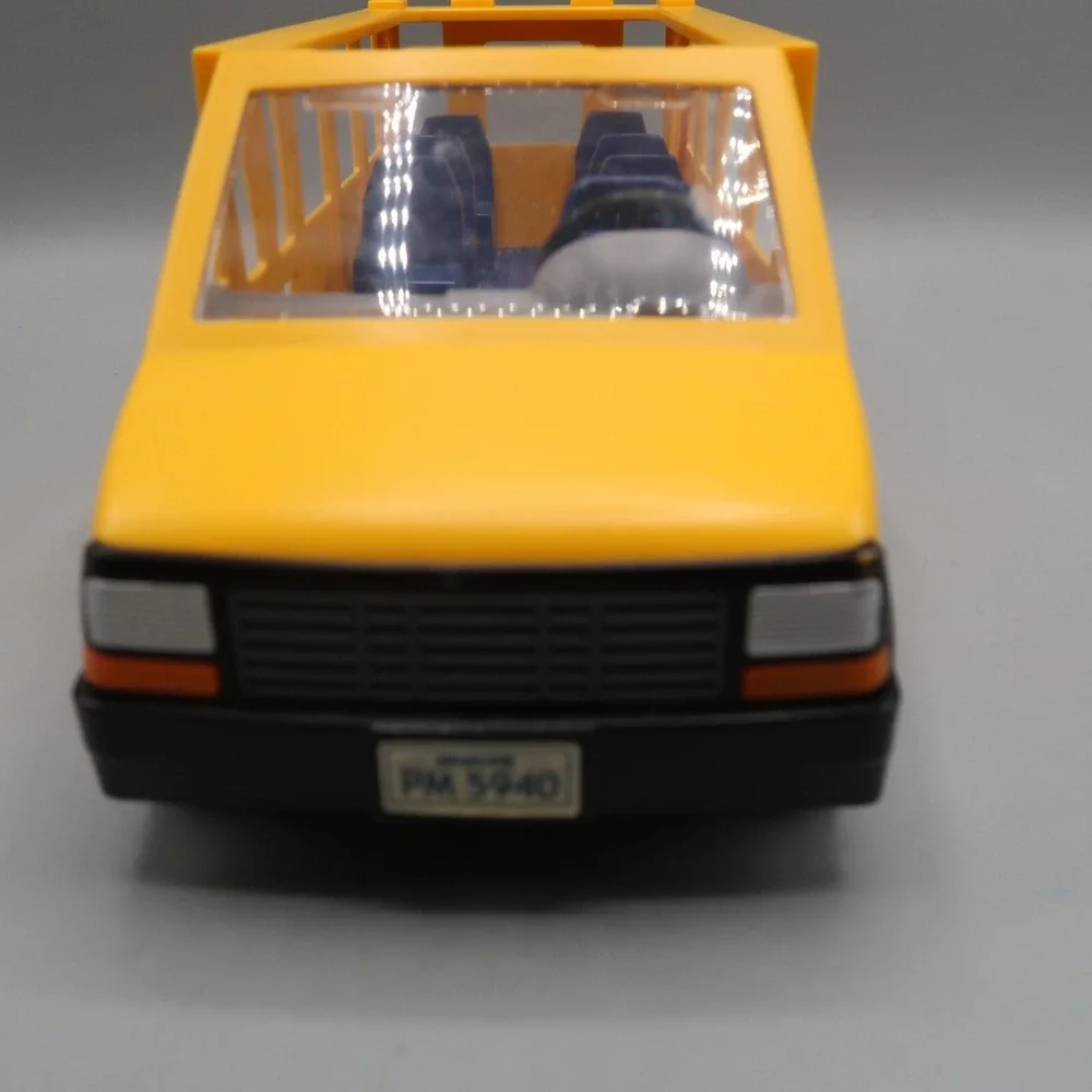 Playmobil Part Yellow School Bus Blue Seats No Roof